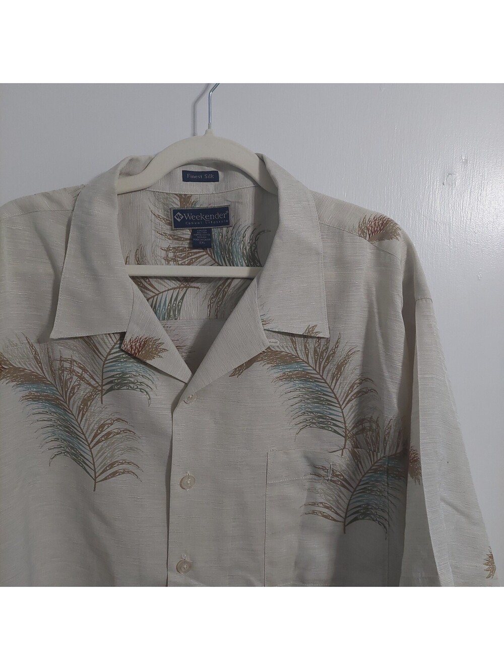 Weekender Casual Lifestyle Silk Button-Up Shirt 2XL
